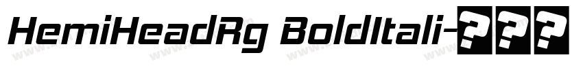 HemiHeadRg BoldItali字体转换